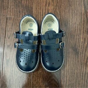 FootMates Navy Double Strap Dress Shoes